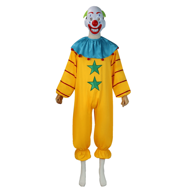 Scenframträdande Rolig Clown Cosplay Dräkt Cirkus Clown Kläder Halloween Party Jumpsuits Mask Handskar Outfit För Kvinnor Män Purple S