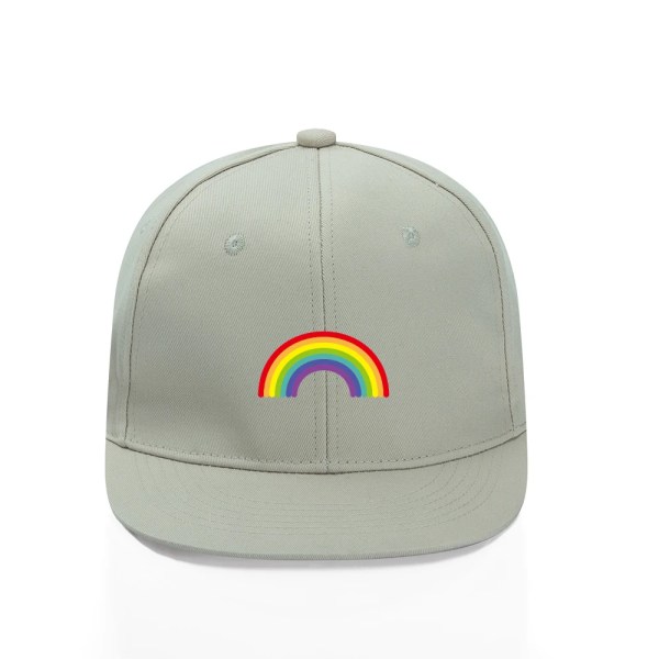 LGBT Pride Basebollkeps Truckerhatt Regnbågshjärta Snapbackkeps khaki