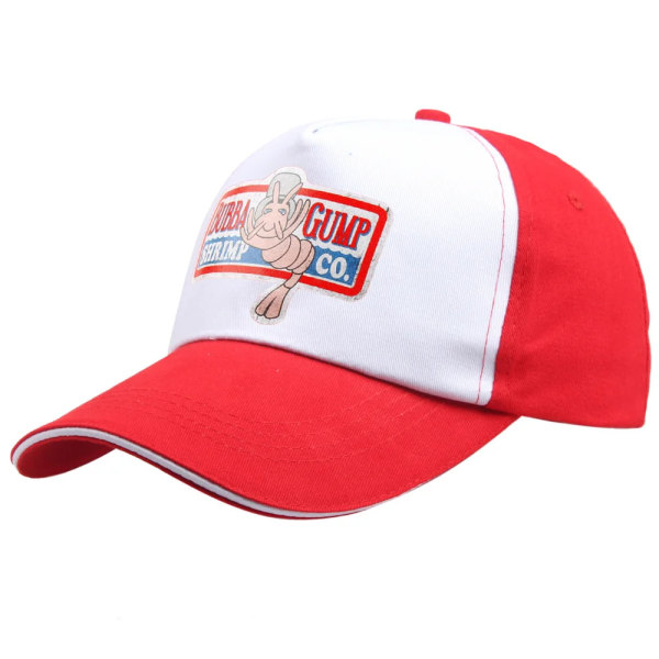 Justerbar Bubba Gump Basebollkeps med Shrimp Co. Broderad Hatt Forest Gump C09