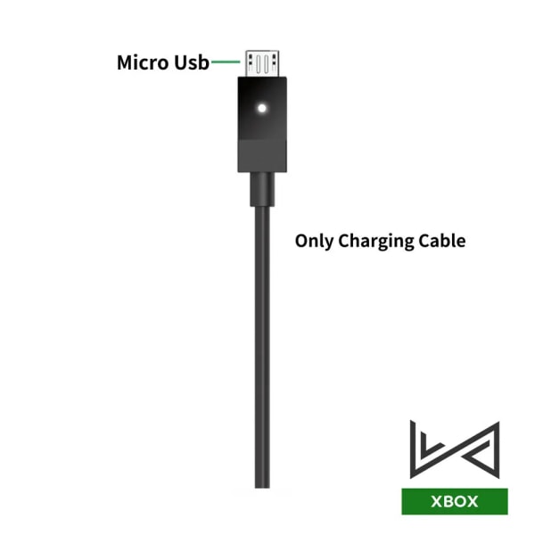 Uppladdningsbart batteri med typ-C-kabel för XBOX Series X/S Gamepad Play Charge Kit för Xbox One-kontroll med USB sladd X-ONE-No Box