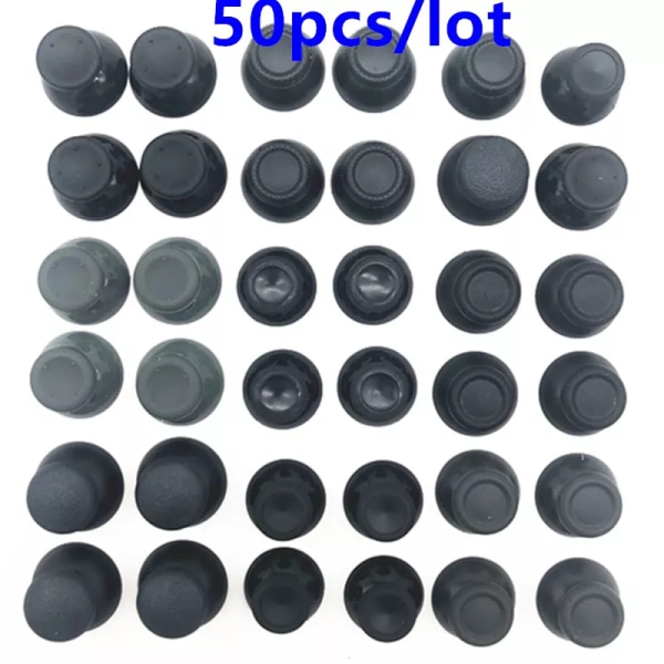 50 st analogt cover 3D tumspakar Joystick tumspaksmushroom Cap för PlayStation 4 PS4 Controller PS3 Xbox one Xbox 360 PS5 For Xbox One Normal