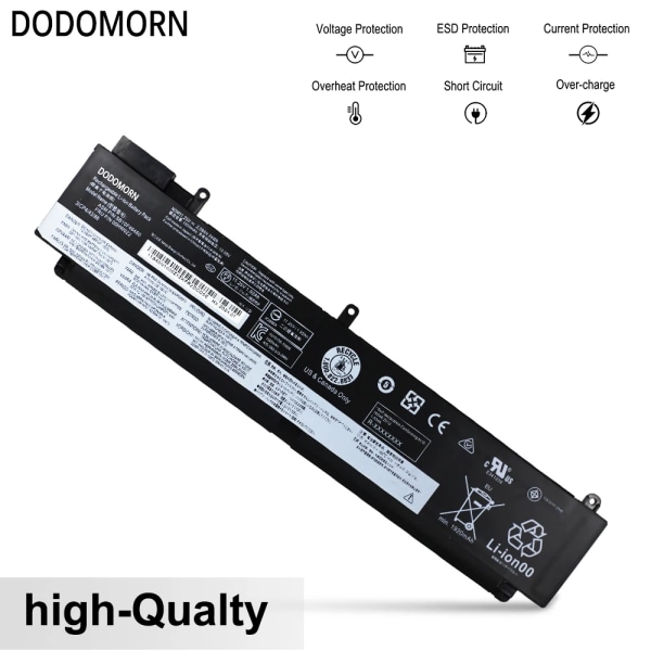 Laptopbatteri DODOMORN SB10F46460 För Lenovo ThinkPad T460s T470s Serie 01AV405 01AV406 00HW025 00HW024 SB10F46476 00HW022 24Wh Battery2