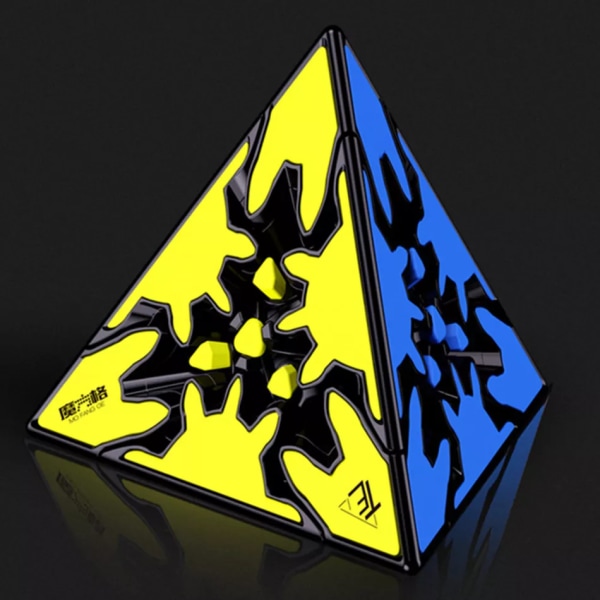 Qiyi Gear Cube 3x3x3 Gear Cube 3x3 Pyramid Cylinder Sphere Speed ​​Cubes Pedagogisk leksak för barn Present D