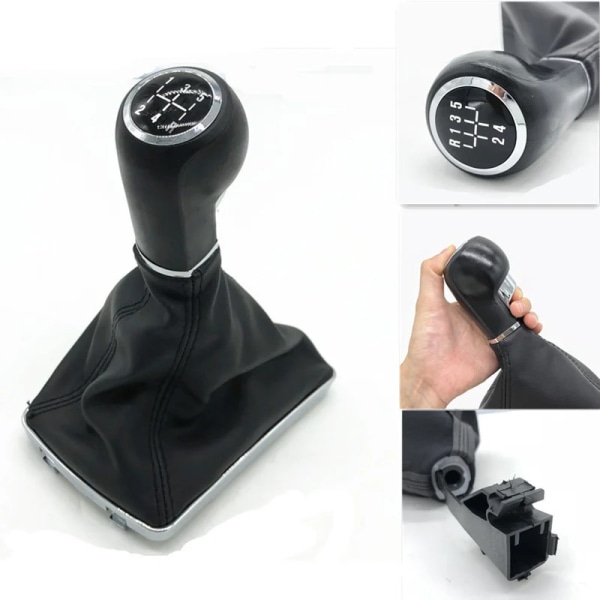 Växelspaksknopp damaskbälg lock för OPEL ASTRA III H 1.6 VAUXHALL 2004 2005 2006 2007 2008 2009 2010 Bilstyling Gear Knob 6 Speed