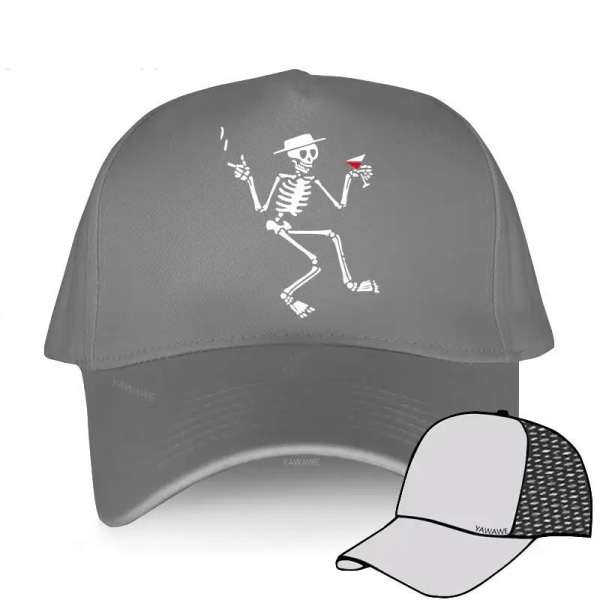 Fritids- och bekväm Sunlight Men hatt SOCIAL DISTORTION Unisex baseballkepsar grey mesh