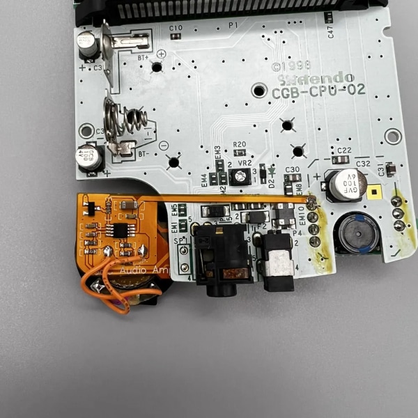 power digital volymförstärkarmodul för Gameboy advance färgficka GBA GBC GBP ljudförstärkare GBP amp and speaker
