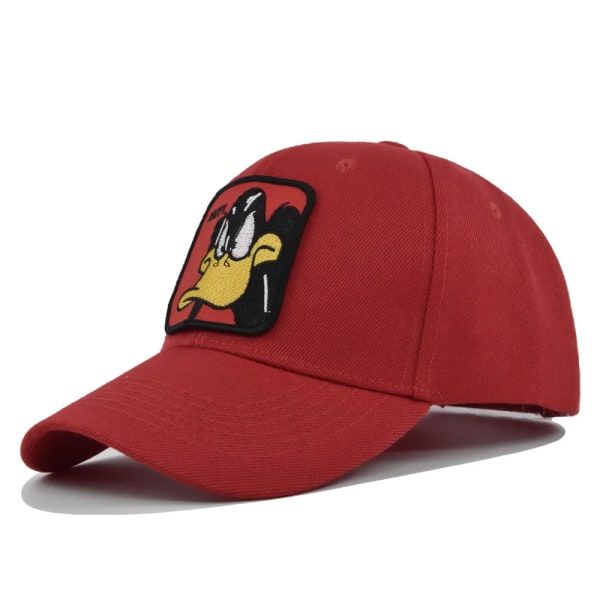 Cap Snapback-hatt Polyester Tjock cap DAFFY- cap håller värmen Red