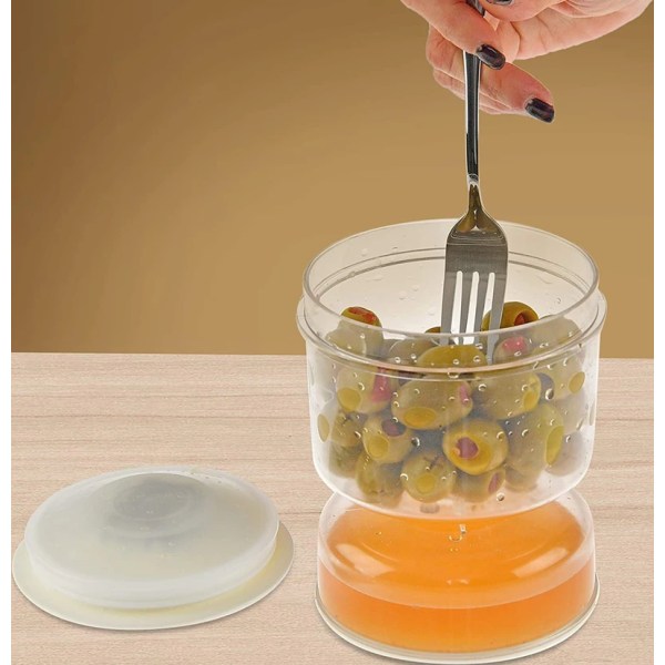 Torr och våt Separation Kimchi Jar Design Pickle Burk Kök Juice Separation Mat Separation Vattenfilterbehållare as show