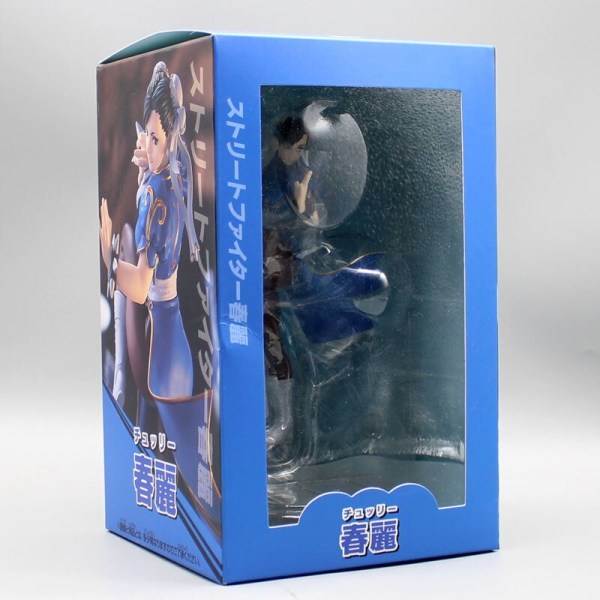 18cm Street Fighter Anime Figur Chun Li Actionfigurer Fighting Chunli Figurine Gk Staty Spel Periferimodell Decora Toy Present 18cm Chun Li
