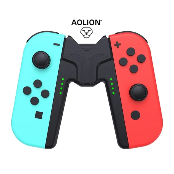 Aolion mini laddningsdocka grepp med Type-C-port USB C för Nintendo Nintend Switch Joy Con Joycon Charger Controller Ordinary Style Black