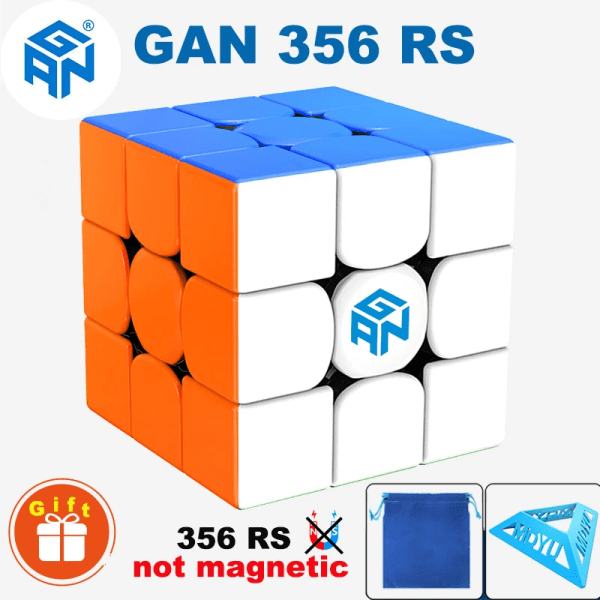GAN 356M Magnetic Magic Cube GAN 356 RS (ingen magnet) 3x3 Professionell 3×3 Speed ​​Pusselleksak GAN356M Original Ungersk Magico Cubo Not magnet 356RS
