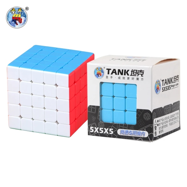 SENGSO Speed ​​Cube 2x2 3x3 4x4 5x5 TANK-serien Stickerless Magic Cubo Rubick Profession Pussel högkvalitativa fidget toys 5x5