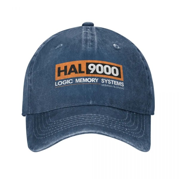 HAL 9000 2001 En Rymdblekt Basebollkeps Justerbara Hattar För Män Kvinnor Kubrick Navy Blue