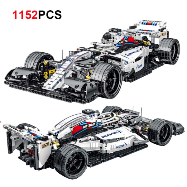 MOC-31313 F1 Formel Sports Racing Bilar Byggstenar Modeller Kompatibla med High-Tech 42096 Kit Klossar Leksak för Pojkar Julgåva 23004