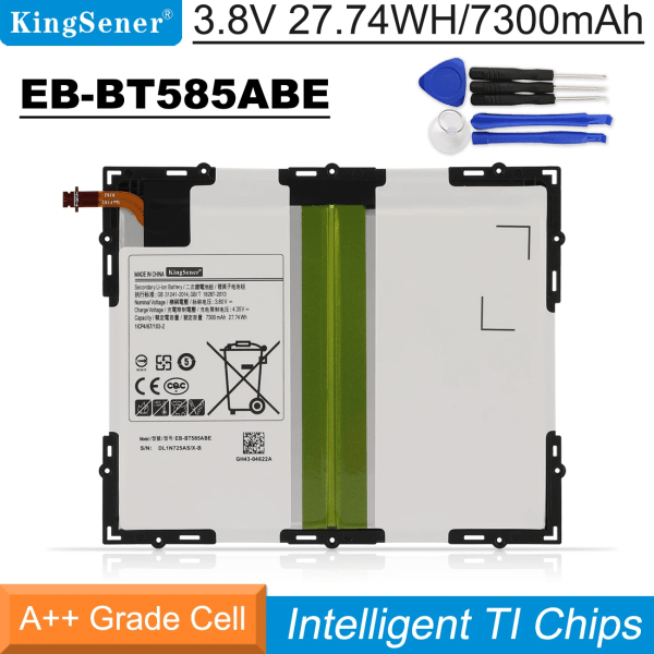 Laptopbatteri KingSener EB-BT585ABA EB-BT585ABE Surfplatta För Samsung Galaxy Tab A 10,1" 2016 SM-T580 SM-T585 SM-P580 SM-P585 SM-T587