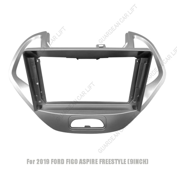 För 2019 FORD FIGO ASPIRE/ FREESTYLE (9 tum) Bilradio Fascias Android GPS MP5 Stereo Spelare 2 Din Huvudenhet Panel Dash Ram Installation Trim Frame-UV Black