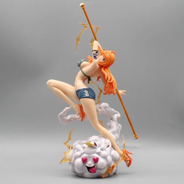 One Piece​ 29 cm Nami Anime Figur Sexig Action Figurine Hentai Pvc Modell Staty Docka Skrivbordsrum Samlarobjekt Vuxenleksak Present with box