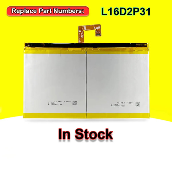Laptopbatteri L16D2P31 För Lenovo Tab 4 10 10REL 10Plus TB-X304L TB-X704F X504F X504L X504F Tablet 1ICP3/84/94-2 3,85V 27Wh 7000mAh