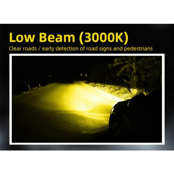 3000K Golden-2st h1 LED billjus h3 880 881 LED Xenon Vit Fyra sorters ljus Atuo lampor för bilstrålkastare glödlampor 12V belysning Dimljus 3000K Golden H27/880