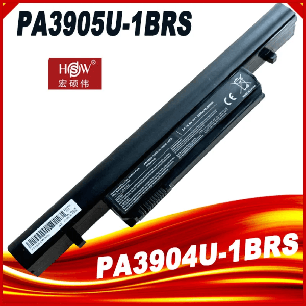 Laptopbatteri 10,8V 5200mAh PA3904U-1BRS PA3905U-1BRS För Toshiba PABAS245 PABAS246 Dynabook R751 R752 Satellite R850 R950