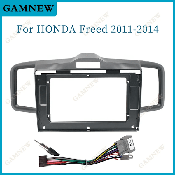 10,1 tums bilram fasciaadapter för Honda Freed 2011-2014 Android Radio Dash monteringspanel kit Frame Cable