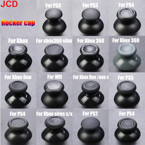 JCD1st Ersättningskontroll Analog tumsticka Thumb Stick Mushroom Grip Cap Cover för PS2 PS3 PS4 PS5 Xbox one series SX 360 For PS4