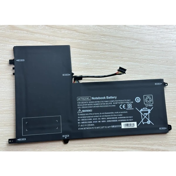 Laptopbatteri AT02XL För HP ElitePad 900 G1 Bord HSTNN-C75C HSTNN-IB3U 7.4V