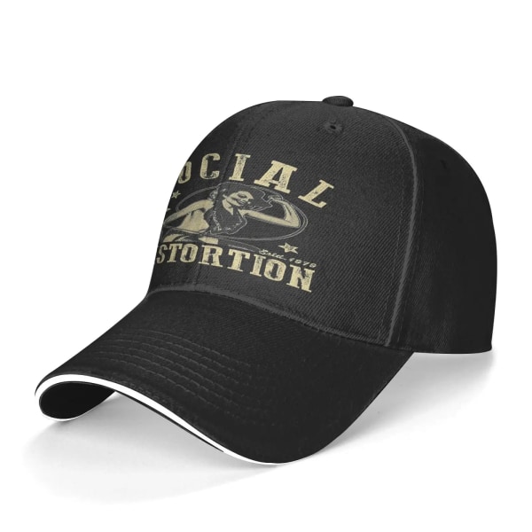 Band 1979 Etablerad Social Distortion Cap Man Cap Sommar Damhattar Hat 2