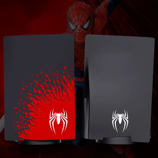 Cover för PS5 Disc Edition Konsoltillbehör FacePlates Sidopaneler Skalbyte Case för PS5 Spiderman 1.0 Disc SPID