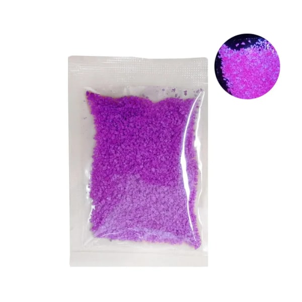 Färgglad självlysande sand Superljus mikrovy Nattljus Sand Glow In The Dark Purple