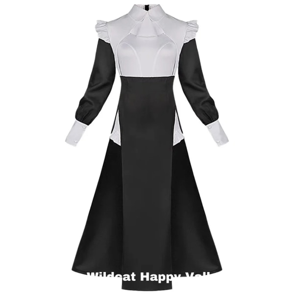 Nunna Cosplay Kostym Kvinnor Fancy Dress Set Halloween Party Rollspel Outfit Vuxen Nun Klänning Svart Fancy Christmas Cosplay Dress Up 3042 M Below 45Kg