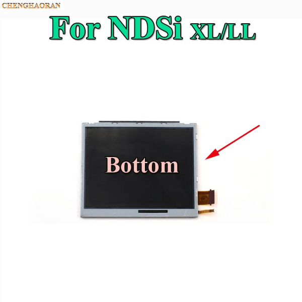 1st Topp Övre & Nedre Nedre LCD-skärmbyte för Nintendo DS Lite För DSL För NDSL För 3DS Ny 3DS XL LL For NDSi XL Bottom