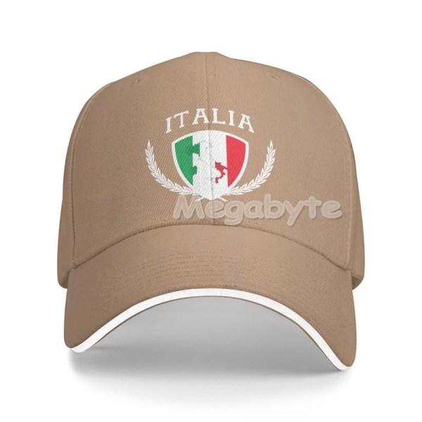 Italia Italien Italiensk flagga vuxen cap Justerbar Cowboys Hattar Baseball Cap Pappa