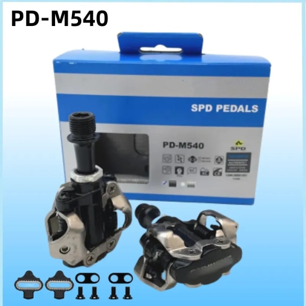 PD-M540 SPD-pedaler PD-M540 för MTB Mountainbike-cykelcykel Självlåsande låspedal med SH51-klotsar Originaldelar SH51