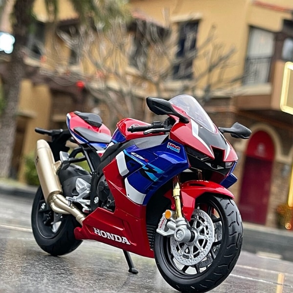 Moto Honda CBR 1000RR -R legering, 1:12, Race simuleringsmodell, samling, barngåva GSX Blue No Box
