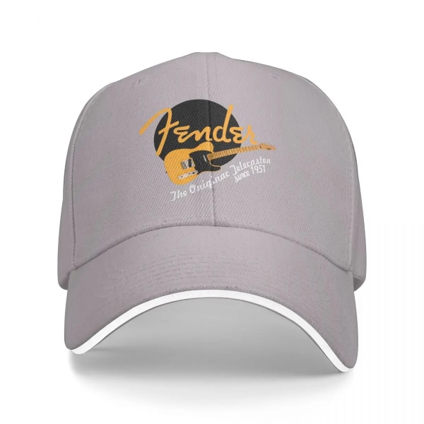Fender Casquette Trucker Cap Snapback Hatt för män Baseball Valve Herr Hattar Kepsar Gray
