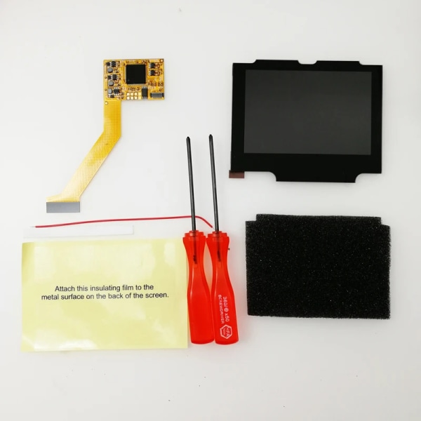 För GBA SP IPS LCD-kit Behöver inte skäras. Clear Red