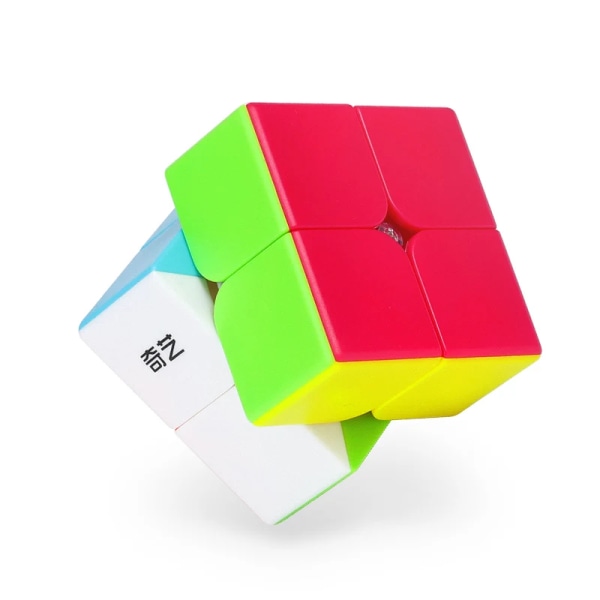 Stilar 2X2 kub 2x2x2 Magnetic Cube pussel träning reaktionshastighet professionella pedagogiska leksaker för barn Qidi S2 2x2