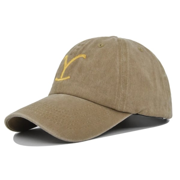 Yellowstone Dutton Ranch baseballkepsar Yellowstone Hat Vintage broderad hatt M-DX-khaki 1