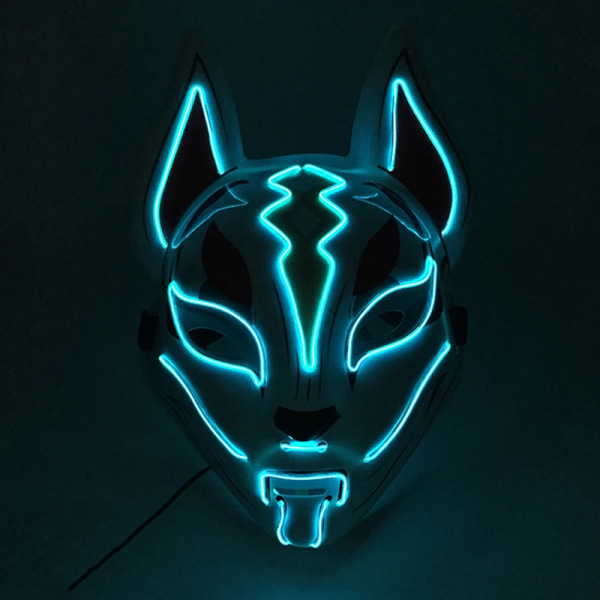 Hot Fashion LED Luminous Mask Halloween Mask LED Light Up Party Masker Festival Glow mask 41