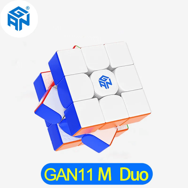 GAN 11 Air M 3X3X3 Magnetic Speed ​​Cube 3x3 GAN11 M Duo Speedcube Stickerless Professional Magic Cube Pusselleksaker för barn GAN11 M Duo