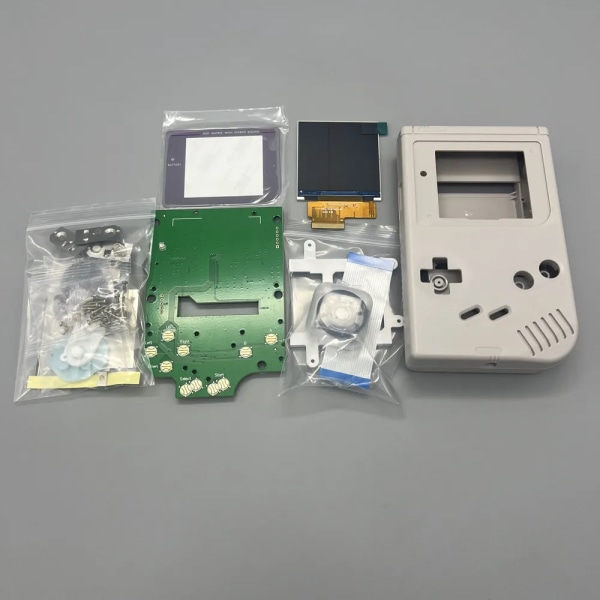 2,6 tum DMG GB LCD med hög ljusstyrka och nytt skal för Gameboy GB, GB IPS LCD-skärm. Enkel installation, plug and play 2.6 GB Black