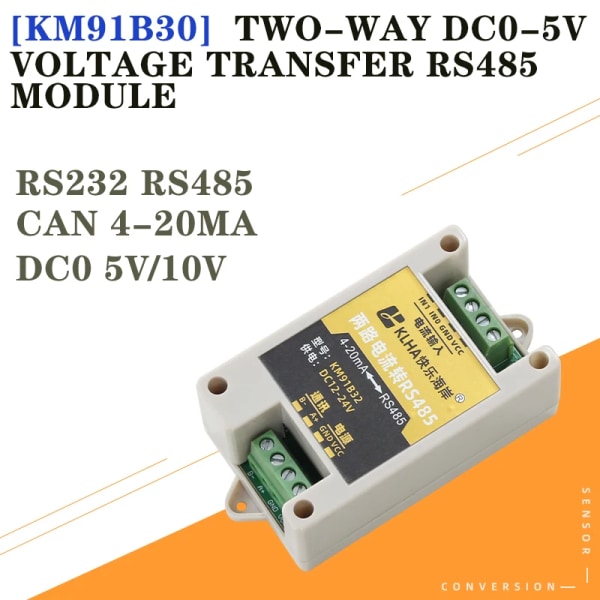 Specialfri 4-20Ma ström 0 till 5V Spänning Analog Convert Modbus Rs485 Modul Flödestransmitterkvalitet 0to10V