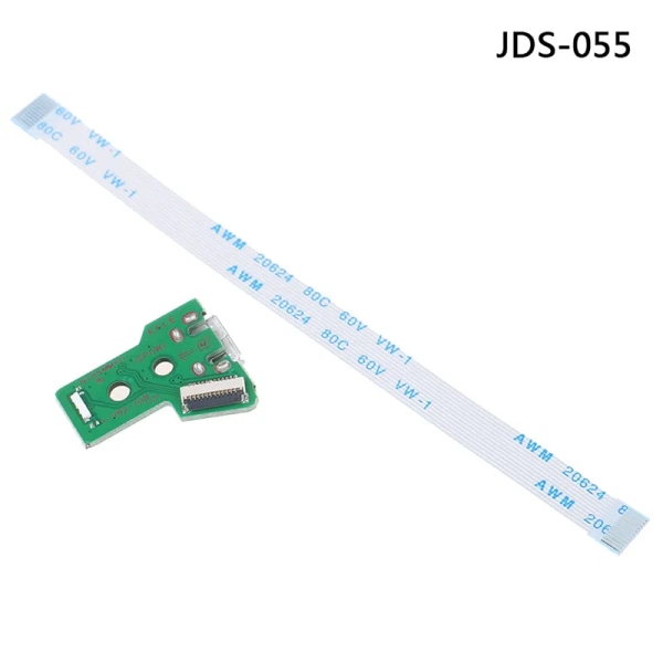 1st USB laddningsportuttag Kretskort för 12Pin JDS 011 030 040 055 14Pin 001-kontakt för PS4-kontroller E