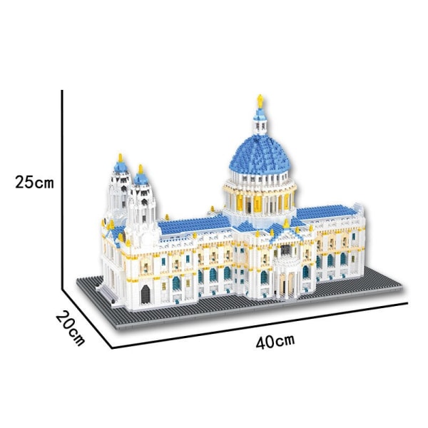 Arkitektur Eiffeltornet London Par Louvre Mikromodell Byggklossar Konstruktion LEKSAK LEKSAK LEKSAK Leksaker för barn FÖR GÅVA 7053pcs no box