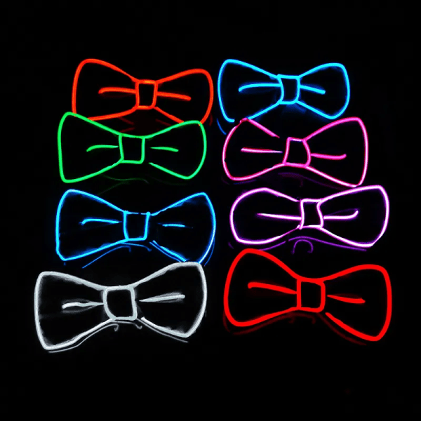 Glow in the Dark LED fluga Lysande blinkande slips för födelsedagsfest blue