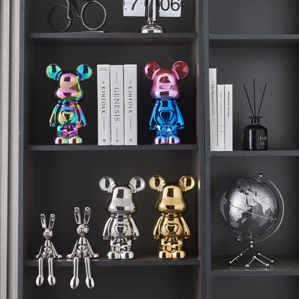 Kontors Kawaii Rum Dekoration Hem Dekorativa Figurer Skulpturer och Figurer för Inredning Bearbrick & Figur Desk spargris Björnen