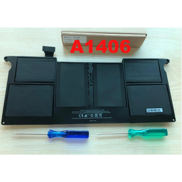 Laptopbatteri Äkta Original A1406 för Apple MacBook Air 11" A1370 Mid 2011 A1465 2012 A1406 35WH 7.3V batterier NYHET