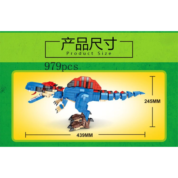 IDÉER Dinosaurieleksaker Jurassic Park T-Rex Dinosaurievärlden Byggstenar Kreativa deformerade Dinosaurietegelset Pojkeleksak Barn Gif 33009 no box