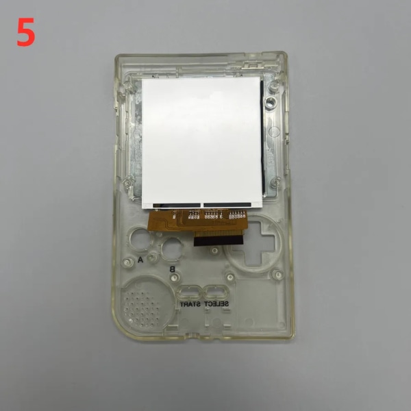 SEK LCD Lätt att installera 2,6-tums fullstorlek IPS LCD med hög ljusstyrka Med högkvalitativt skal för Nintendo gameboy-ficka SEK 2.6 GBP White